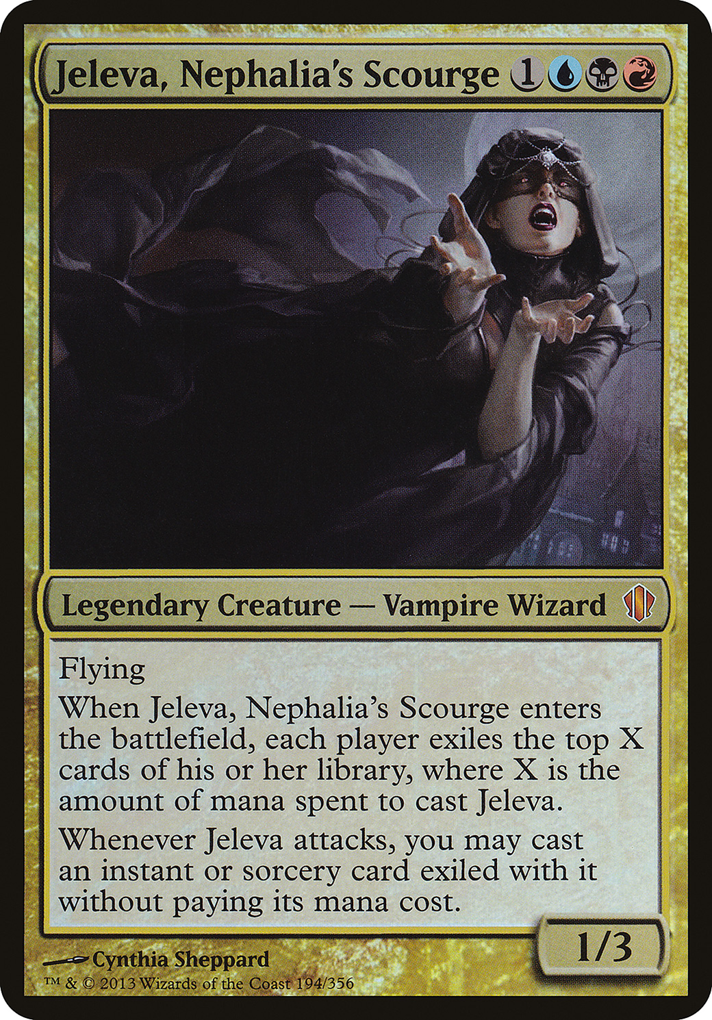 Jeleva, Nephalia's Scourge (OC13-194) - Commander 2013 Oversized Foil