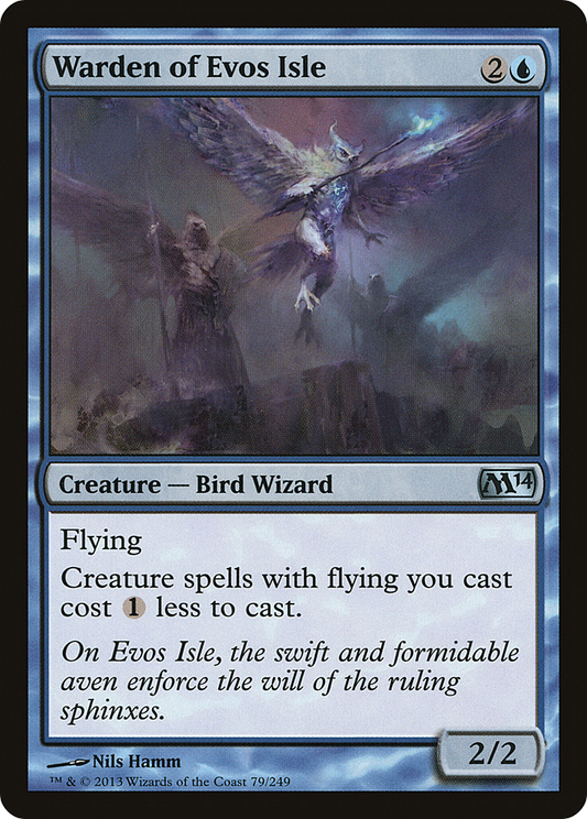 Warden of Evos Isle (M14-079) - Magic 2014 Foil