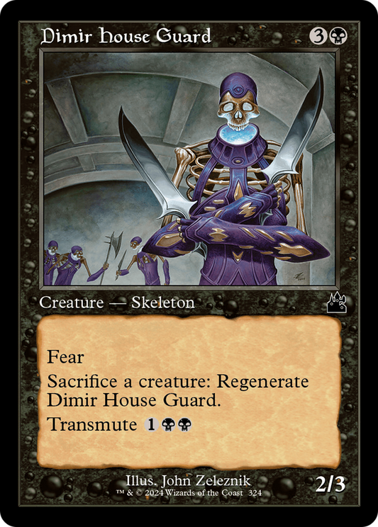 Dimir House Guard (Retro Frame) (RVR-324) - Ravnica Remastered Foil