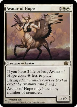 Avatar of Hope (8th Edition) (OVER-004) - Oversize Cards