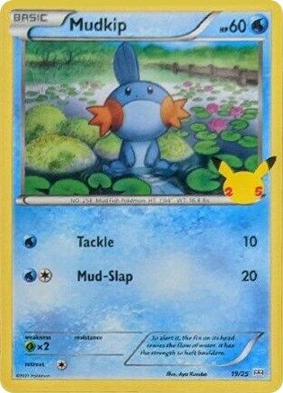 Mudkip (19/25) - McDonalds 25th Anniversary Promos Holofoil - Promo