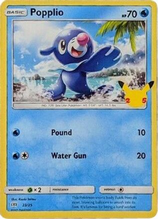 Popplio (23/25) - McDonalds 25th Anniversary Promos  - Promo