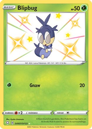 Blipbug (SV007/SV122) - Shining Fates Shiny Vault Holofoil - Shiny Holo Rare