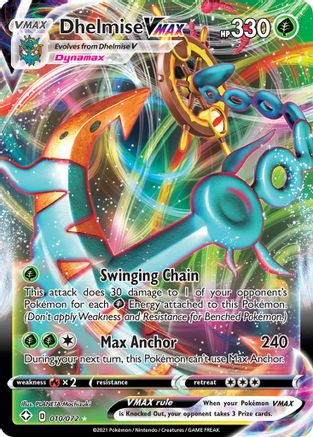 Dhelmise VMAX - 010/072 - Shining Fates Holofoil