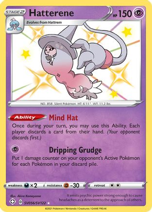 Hatterene (SV056/SV122) - Shining Fates Shiny Vault Holofoil - Shiny Holo Rare