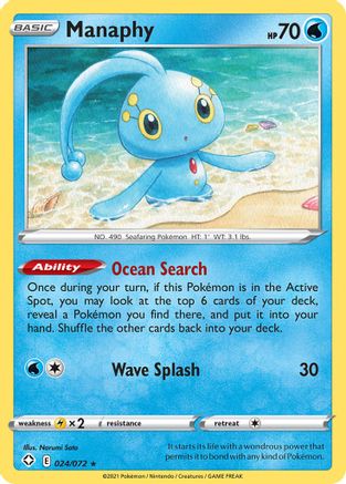 Manaphy - 024/072 - Shining Fates Normal