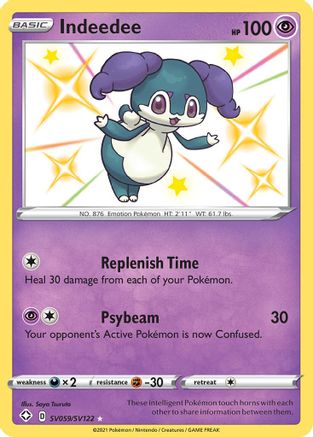 Indeedee (SV059/SV122) - Shining Fates Shiny Vault Holofoil - Shiny Holo Rare