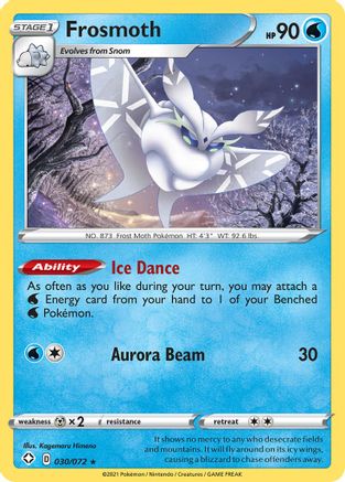 Frosmoth (30/072) - Shining Fates Reverse Holofoil - Holo Rare