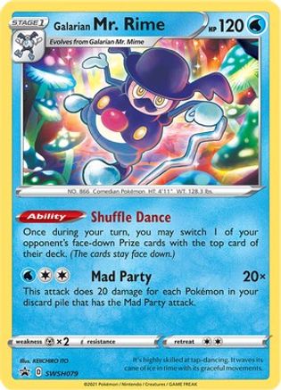 Galarian Mr. Rime SWSH079 - SWSH Sword & Shield Promo Cards Holofoil - Promo
