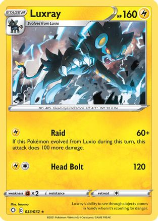 Luxray - 033/072 - Shining Fates Holofoil