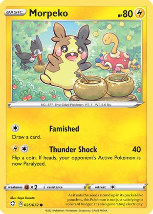 Morpeko (035)  - Shining Fates Reverse Holofoil