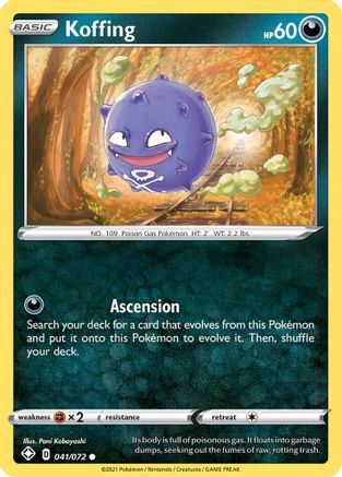 Koffing - 041/072 - Shining Fates Reverse Holofoil