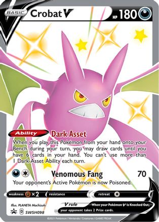 Crobat V SWSH098 - SWSH Sword & Shield Promo Cards Holofoil - Promo