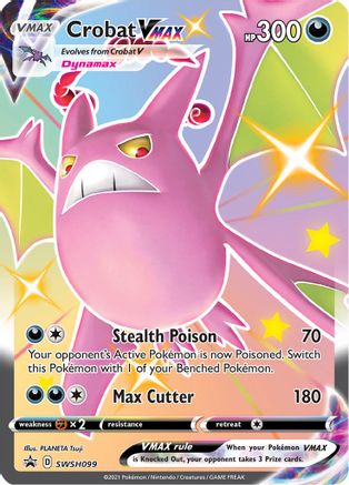 Crobat VMAX SWSH099 - SWSH Sword & Shield Promo Cards Holofoil - Promo