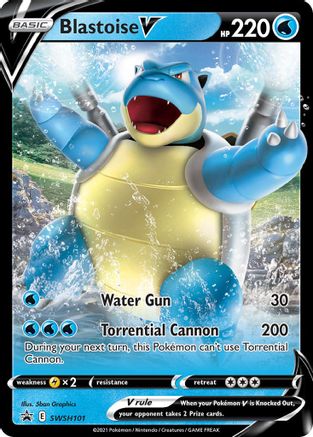 Blastoise V SWSH101 - SWSH Sword & Shield Promo Cards Holofoil - Promo