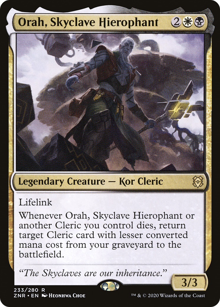 Orah, Skyclave Hierophant (ZNR-233) - Zendikar Rising Foil