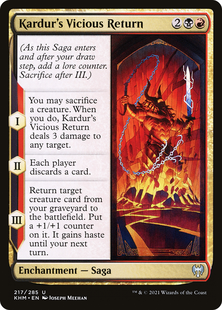 Kardur's Vicious Return (KHM-217) - Kaldheim Foil