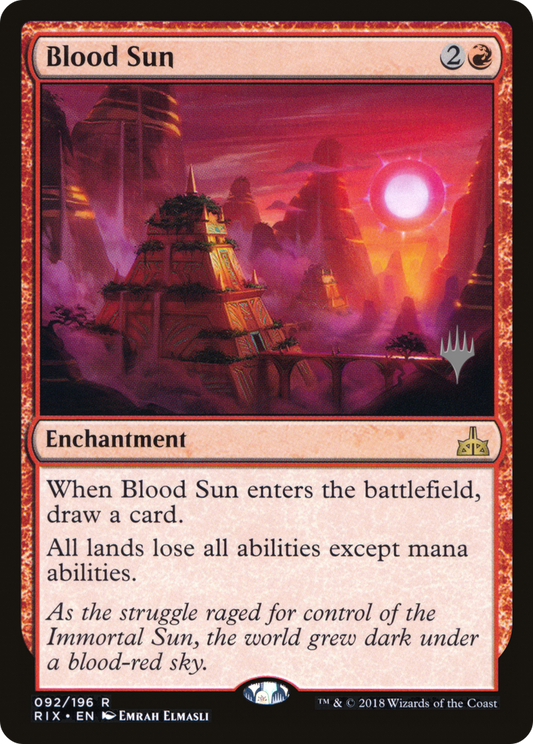 Blood Sun (PPM20-92P) - Rivals of Ixalan Promos (Promo Pack)