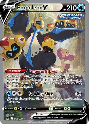 Empoleon V (Alternate Full Art) 146/163 - SWSH05 Battle Styles Holofoil - Ultra Rare
