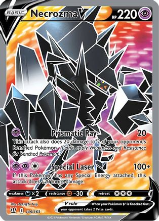 Necrozma V (Full Art) 149/163 - SWSH05 Battle Styles Holofoil - Ultra Rare