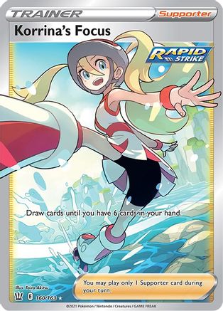 Korrina's Focus (Full Art) 160/163 - SWSH05 Battle Styles Holofoil - Ultra Rare