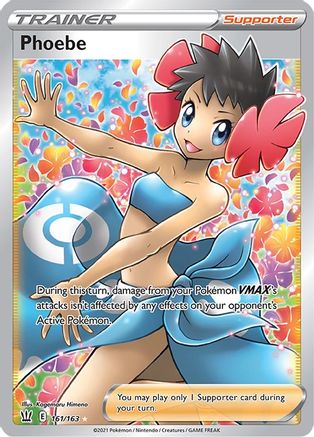 Phoebe (Full Art) 161/163 - SWSH05 Battle Styles Holofoil - Ultra Rare