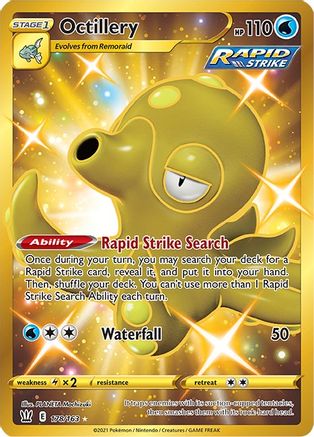 Octillery (Secret) 178/163 - SWSH05 Battle Styles Holofoil - Secret Rare