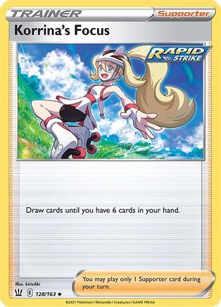 Korrina's Focus 128/163 - SWSH05 Battle Styles Normal - Uncommon