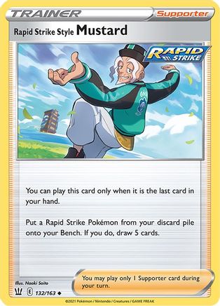 Rapid Strike Style Mustard 132/163 - SWSH05 Battle Styles Normal - Uncommon