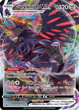 Corviknight VMAX 110/163 - SWSH05 Battle Styles Holofoil - Ultra Rare