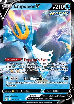 Empoleon V 040/163 - SWSH05 Battle Styles Holofoil - Ultra Rare
