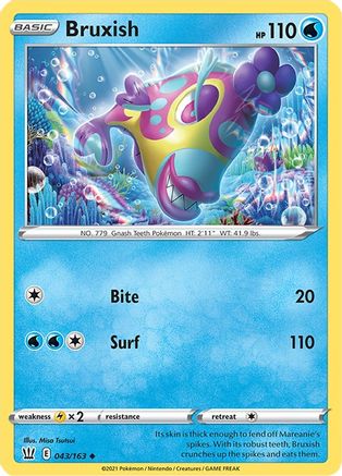 Bruxish 043/163 - SWSH05 Battle Styles Normal - Uncommon