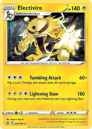 Electivire 045/163 - SWSH05 Battle Styles Reverse Holofoil - Rare
