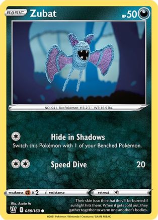 Zubat 89/163 - Battle Styles Reverse Holofoil