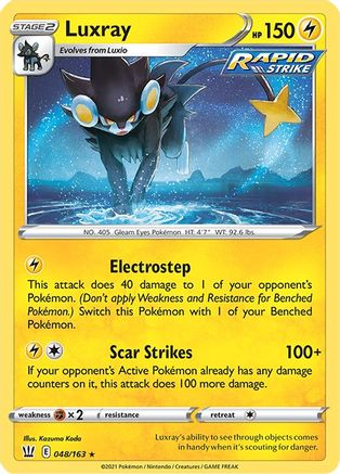 Luxray 048/163 - SWSH05 Battle Styles Reverse Holofoil - Holo Rare