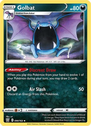Golbat 090/163 - SWSH05 Battle Styles Normal - Uncommon