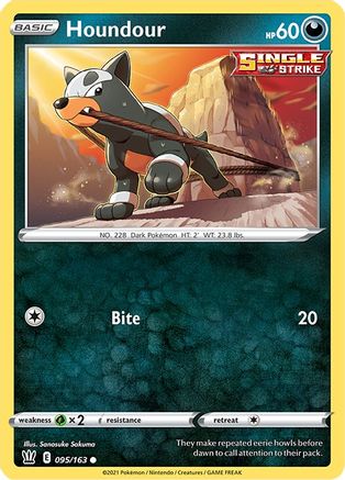Houndour 095/163 - SWSH05 Battle Styles Normal - Common