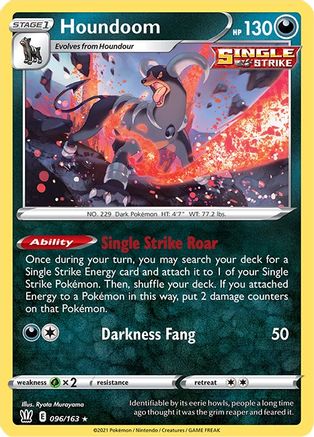 Houndoom 096/163 - SWSH05 Battle Styles Holofoil - Holo Rare