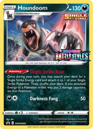 Houndoom SWSH090 - SWSH Sword & Shield Promo Cards Holofoil - Promo