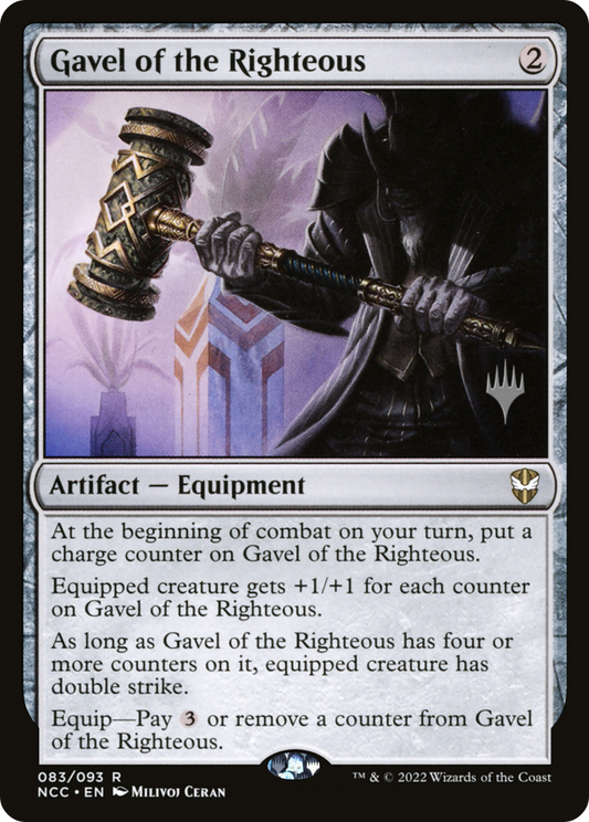 Gavel of the Righteous (PNCC-83P) - New Capenna Commander Promos Foil