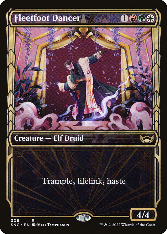 Fleetfoot Dancer (SNC-308) - Streets of New Capenna: (Showcase) Foil