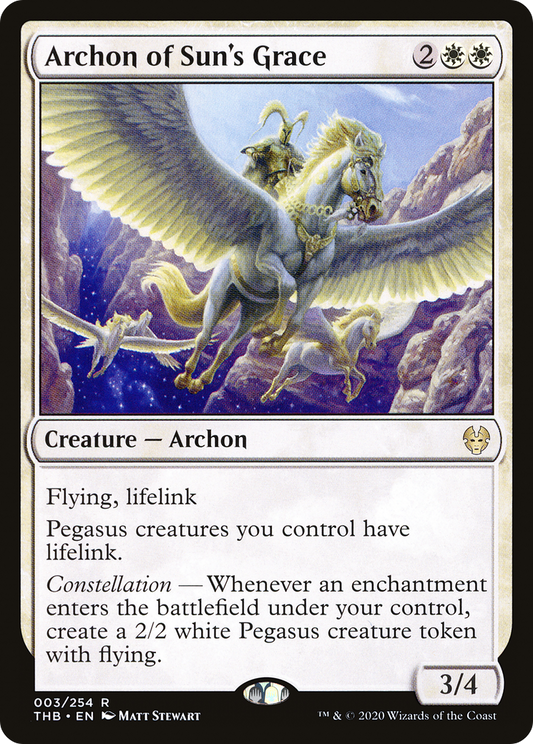 Archon of Sun's Grace (THB-003) - Theros Beyond Death Foil