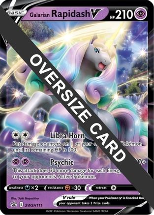 Galarian Rapidash V - SWSH111 SWSH111 - Jumbo Cards Holofoil