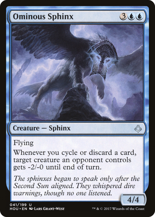 Ominous Sphinx (HOU-041) - Hour of Devastation Foil