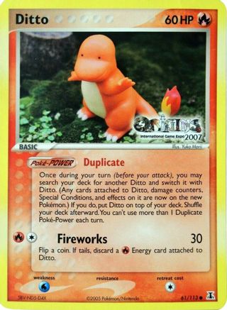 Ditto - 061/113 (Origins International Game Expo 2007) 61 - Nintendo Promos