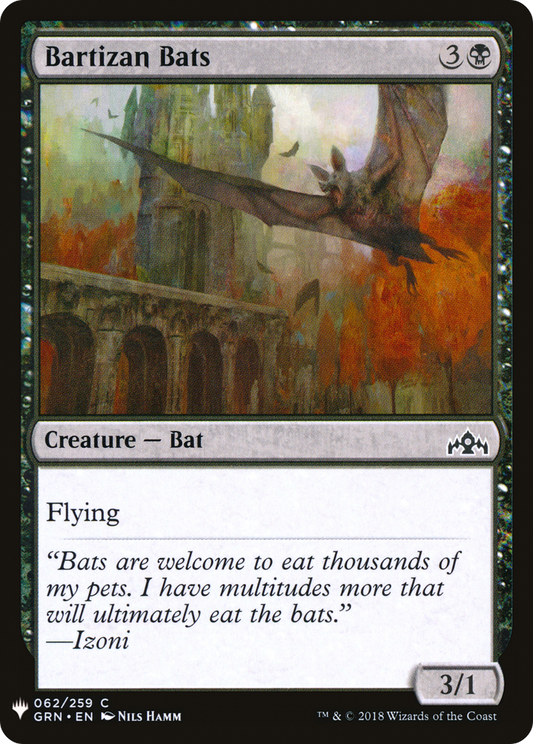 Bartizan Bats (LIST-GRN-62) - The List