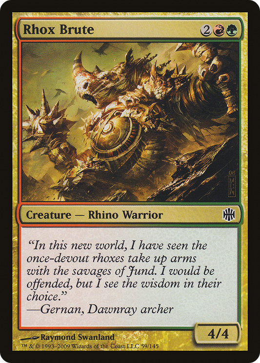 Rhox Brute (ARB-059) - Alara Reborn Foil