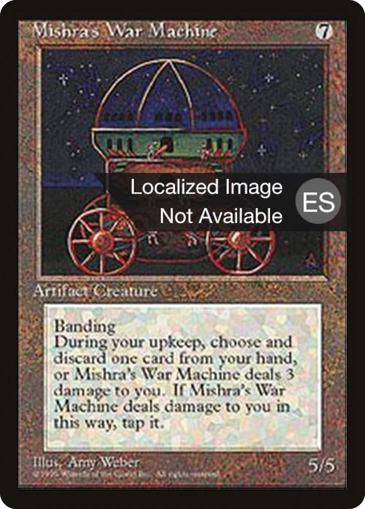 Mishra's War Machine (4BB-337) - Fourth Edition Foreign Black Border