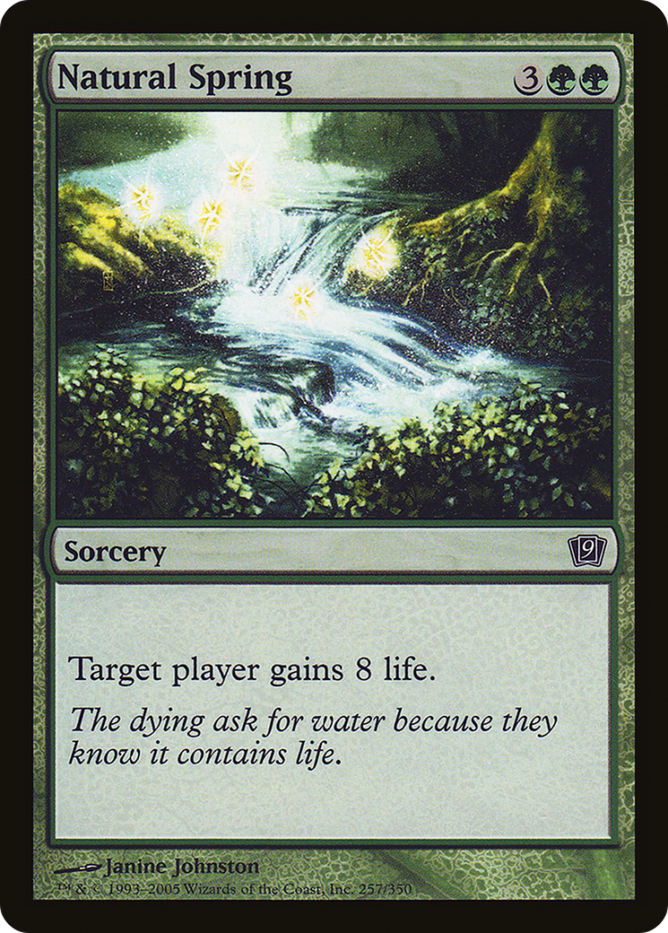 Natural Spring (9ED-257★) - Ninth Edition Foil