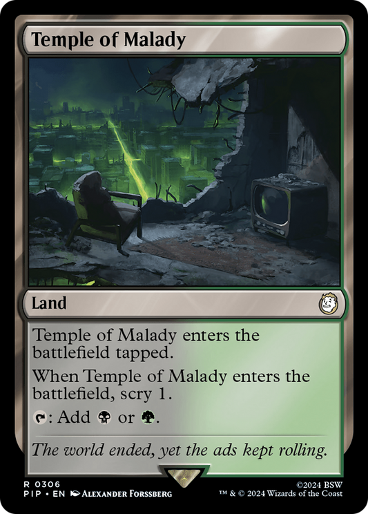 Temple of Malady (PIP-306) - Fallout Foil